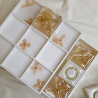 Jeu OXO en Résine Hortensia avec Rangement