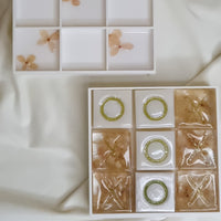 Jeu OXO en Résine Hortensia avec Rangement