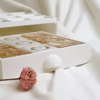 Jeu OXO en Résine Hortensia avec Rangement