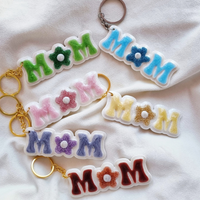 Porte-clé MOM en résine – Cadeau maman original