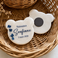 Aimants oursons personnalisés en résine – Cadeaux invités