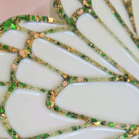 Porte-Livre Papillon en Résine Vert