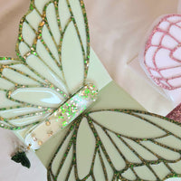 Porte-Livre Papillon en Résine Vert