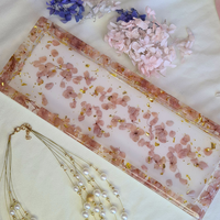 Plateau en Résine - vide poche Hortensia Séché