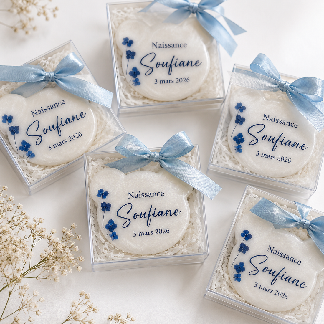 Aimants oursons personnalisés en résine – Cadeaux invités
