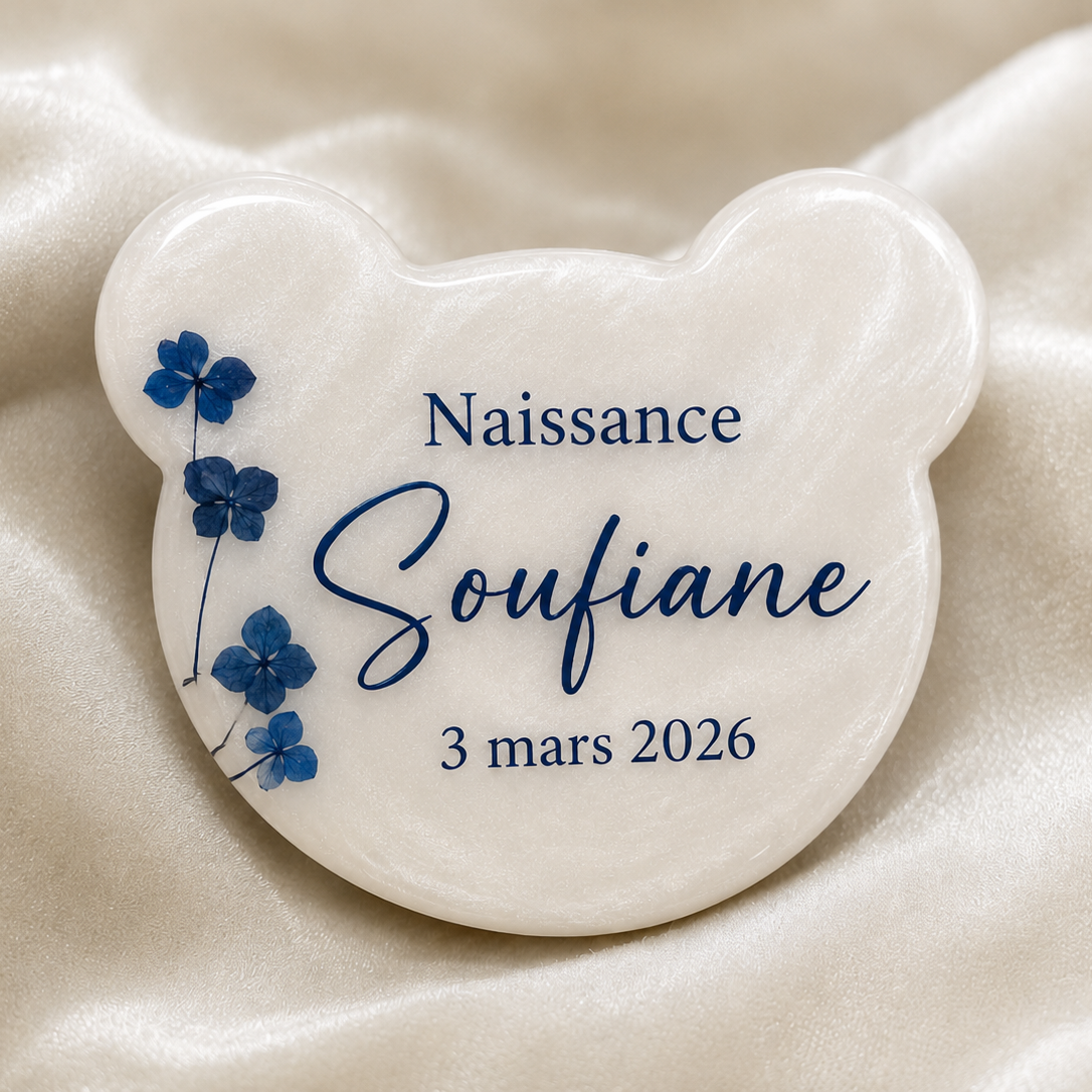 Aimants oursons personnalisés en résine – Cadeaux invités