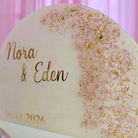 Urne de mariage personnalisée Alba en résine