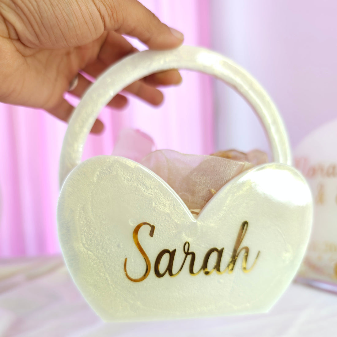 Bridesmaid box cœur personnalisée – Cadeau demoiselle d’honneur